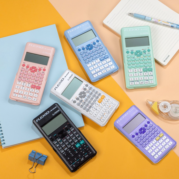 Máy tính khoa học Flexio Fx799VN, 4 màu pastel mới
